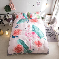 Words printed duvet cover bedding sets