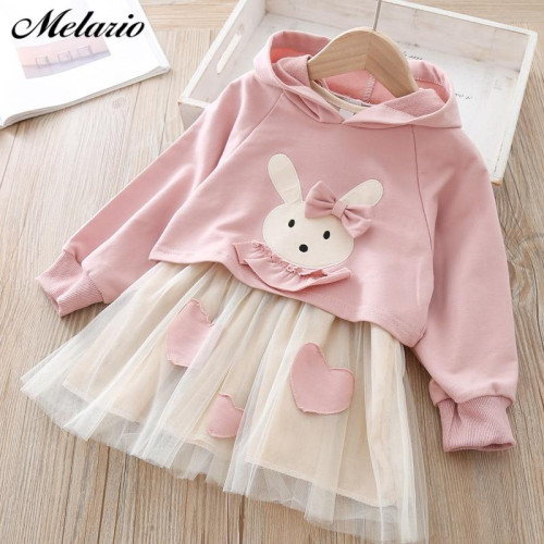 Girls Autumn Casual Cotton Mesh Clothes