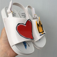 Crown and Red Heart girls Sandals Shoes