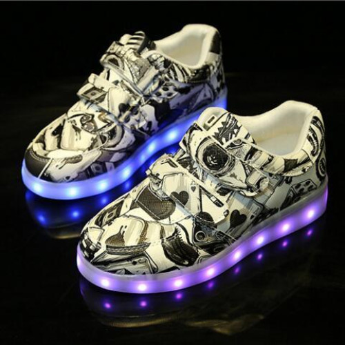 Boys Girls Glowing Sneakers LED Light Shoes