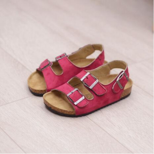 Boys Girls Flat Heels Cork Sandals