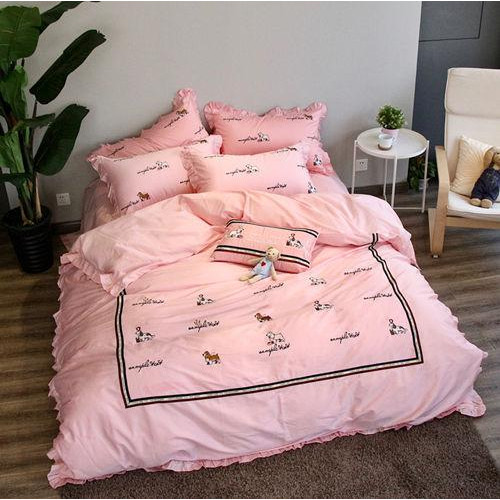 pink dog rabbit Duvet Bedding sets