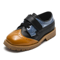 Boys Girls Leather Low-heeled Shoes