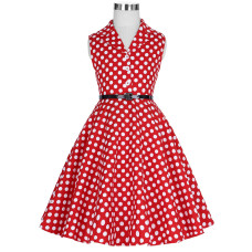 Girls Vintage Sleeveless Dress