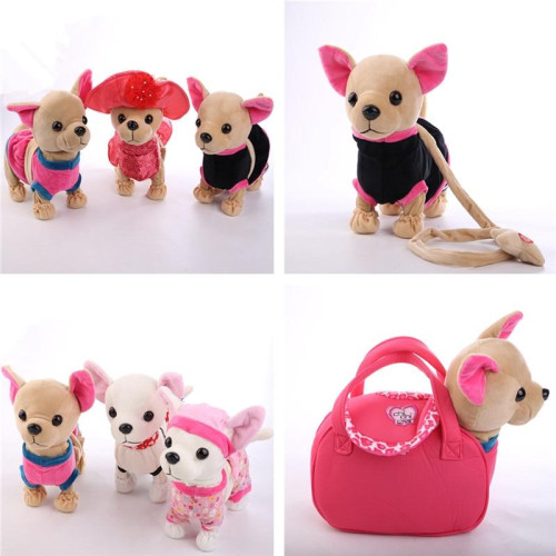 Singing Walking with bag plush Toys