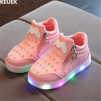 Girls Shoes glowing Rhinestone Sneakers