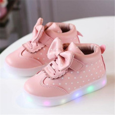 Girls Bowknot Casual Sneakers Light Shoes