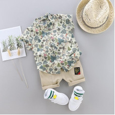 Boys Summer Casual Cotton T-Shirt + Shorts Set