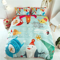 cartoon snowman duvet bedding sets