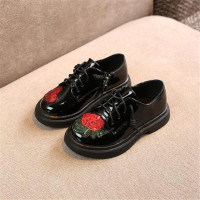 Girls embroidery Glitter Flowers Shoes