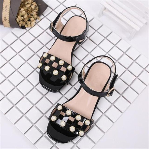 Girls Gladiator Sandals Square heel Shoes