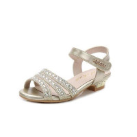 Girls Rhinestone Sandals Leather Shoes