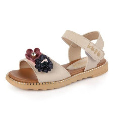 Girls Sandals Flat with open toe Leather Shoes