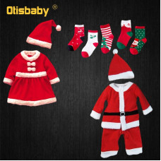 New Year Boys & Girls Christmas Santa Claus Costume