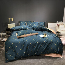 bear plaid duvet cover bedding set