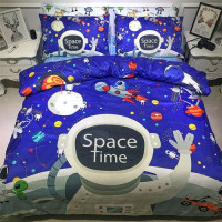 blue Space duvet cover bedding set