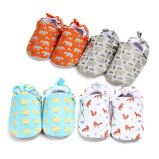 New born girls boys Slip on Crib Shoes