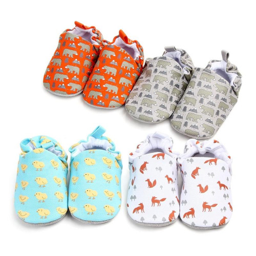 New born girls boys Slip on Crib Shoes