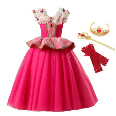 girls Princess Aurora up Sleeping Beauty Costume