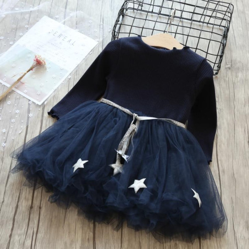 Girls Tutu Long Sleeves Casual Wear Dresses