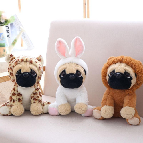 Pug plush toy animal soft stuffed doll