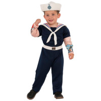 Boys muscle man sailor halloween costume