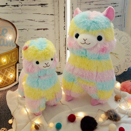 soft cotton rainbow Alpaca Plush Toy