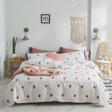 Red strawberries duvet cover bedding set