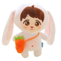 Rabbit with Carrot Bag Plush Toy Stuffed Doll