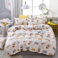 Cartoon Cola Linen Linings Cotton  duvet cover bedding set