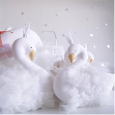 Cute Crown Swan Shap Pillow Cushion plush toys