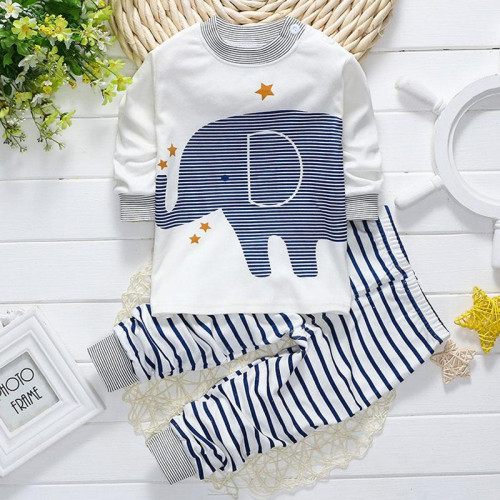 boys girls t shirt+pants pajamas sets