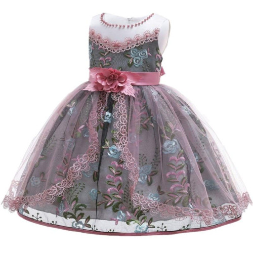 Summer Lace Flower Girls Party Dress