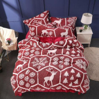 Super soft Fleece fabric comforter bedding sets