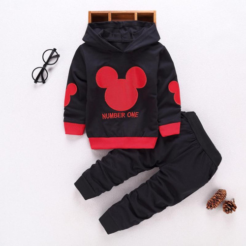 boys Clothing Hooded T-shirt + Pants sets