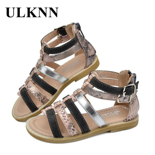 Flat Buckle Shoes Gladiator Girls Sandals