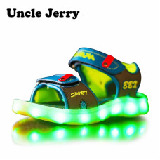 LED Sandals for Boys and Girls USB Charging Shoes