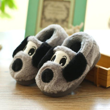 Winter Boys Girls Slippers Cute Dog home Shoes