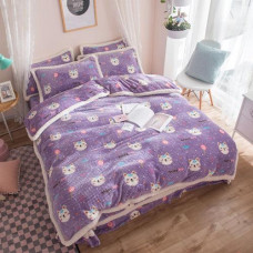 cartoon cat duvet cover bedding set