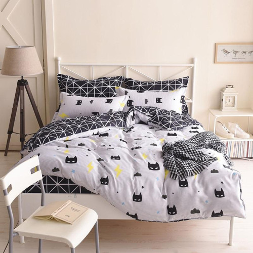 Wongsbedding Batman Cartoon duvet cover bedding set