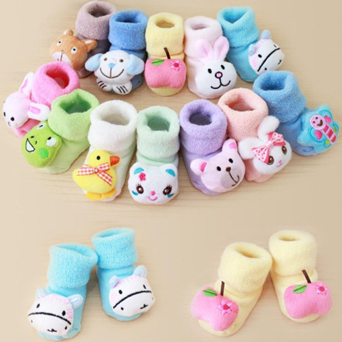 Girls Boys Anti-Slip Warm Socks Slipper Shoes