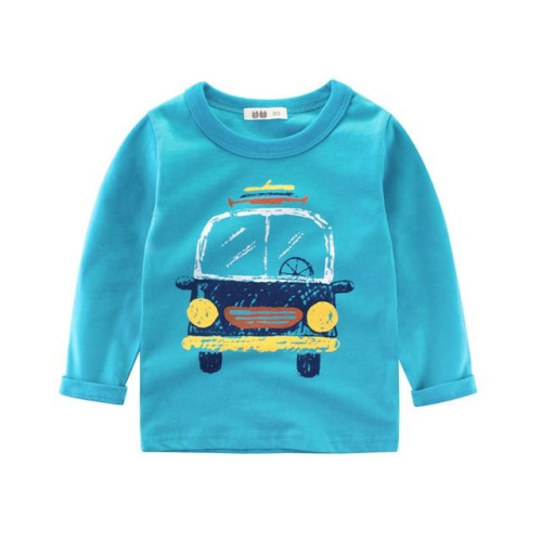 Boys Cotton Cartoon Long Sleeve T Shirts