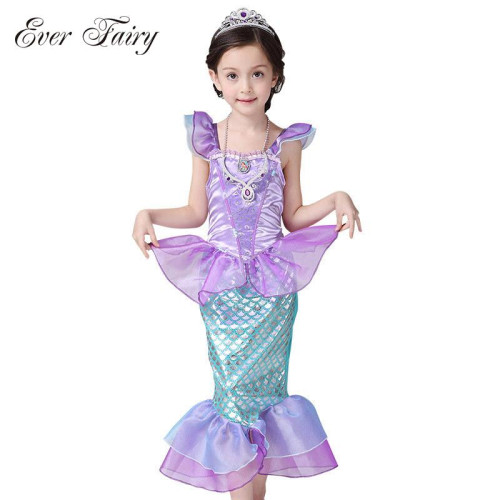 Girl Little Mermaid Ariel Cosplay Halloween Costume