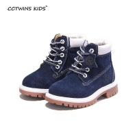 girl boys winter fashion boots genuine leather shoe