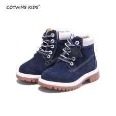 girl boys winter fashion boots genuine leather shoe