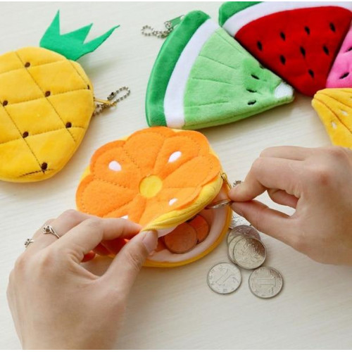 Fruits Toys Plush Toy Pocket  Purse