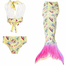 Girls Mermaid-Tail Kid Mermaid Halloween Costume