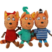 Cartoon Three Kittens Stuffed Plush Toys