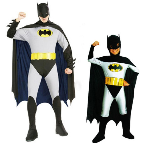 Boys Batman costume Superhero Halloween cosplay