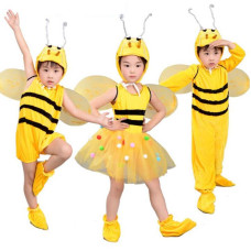 Boy Girl Yellow Bee Halloween Costume Animals Cosplay